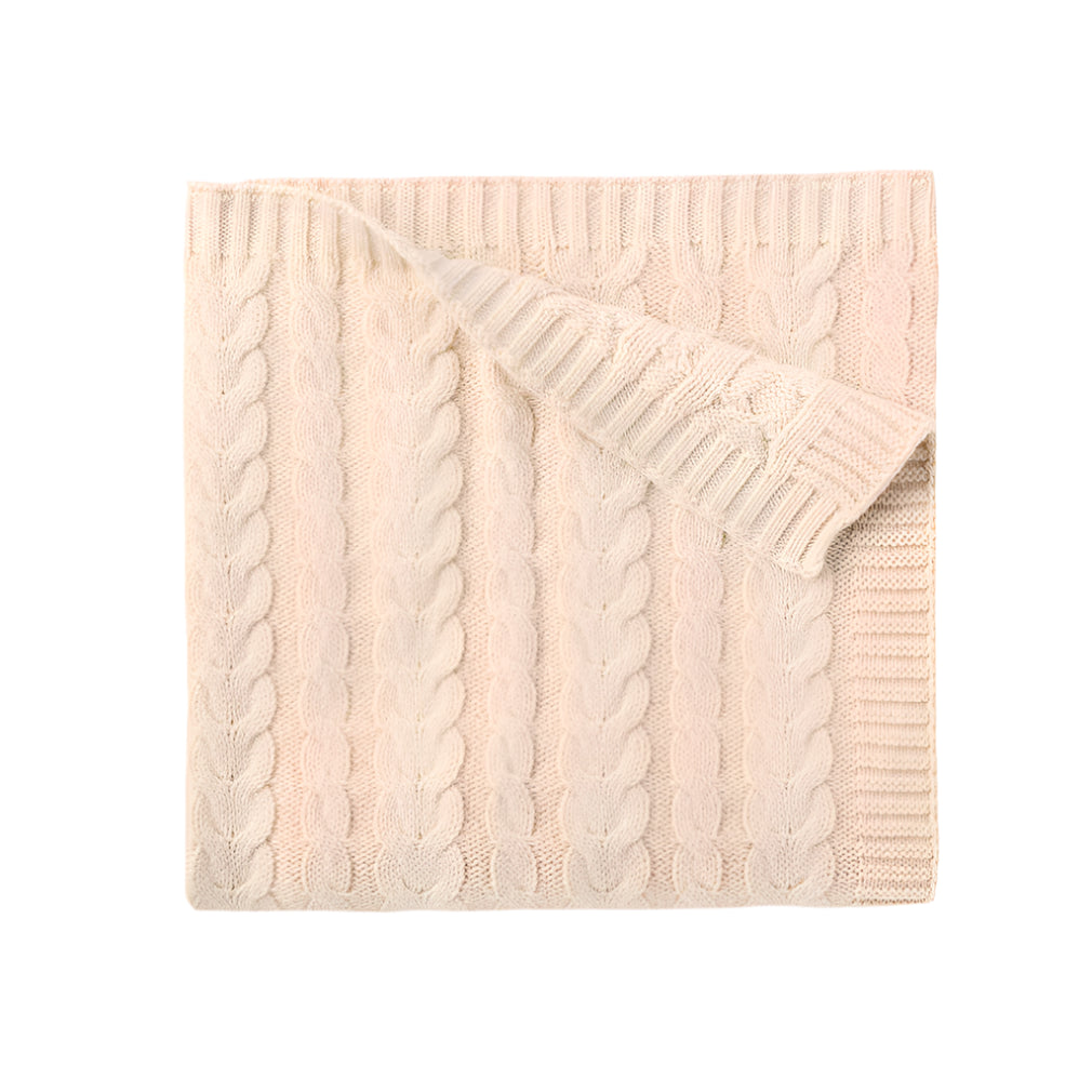 Luxe Cable Knit Baby Blanket