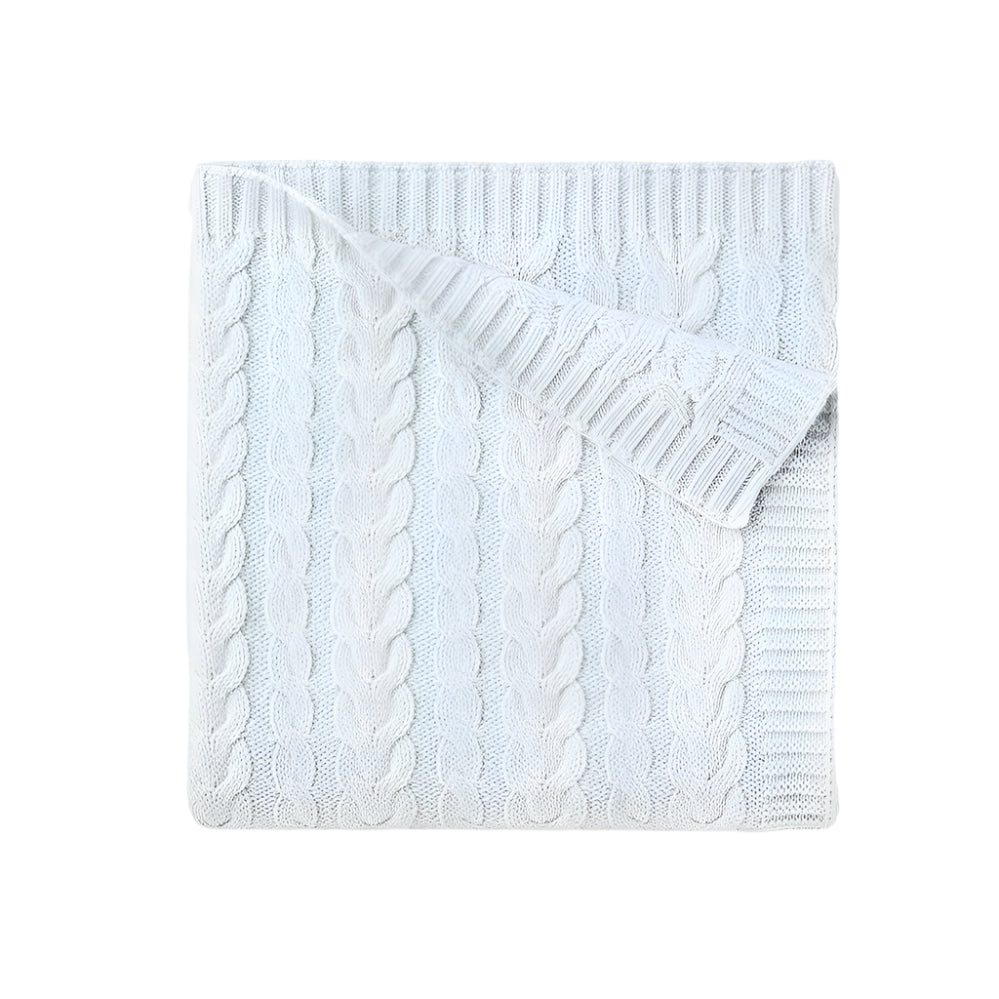 Luxe Cable Knit Baby Blanket