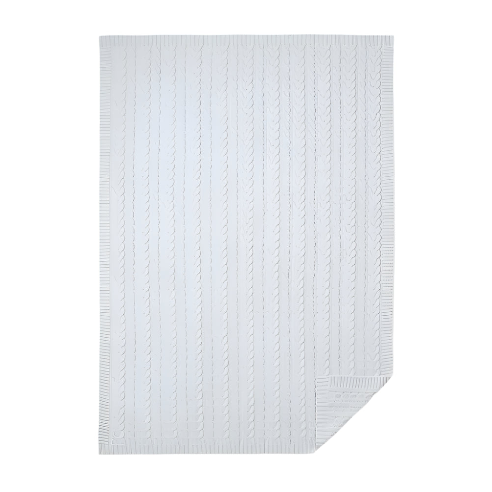 Luxe Cable Knit Baby Blanket
