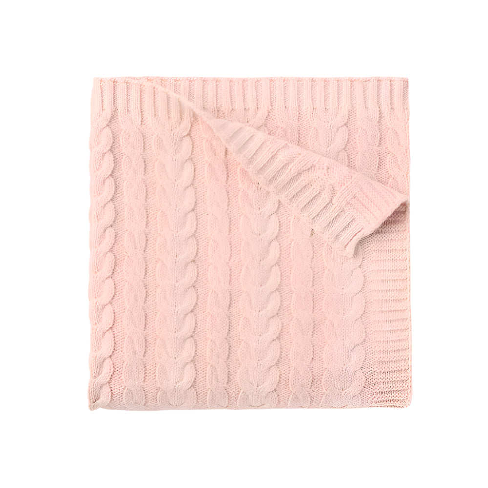 Luxe Cable Knit Baby Blanket