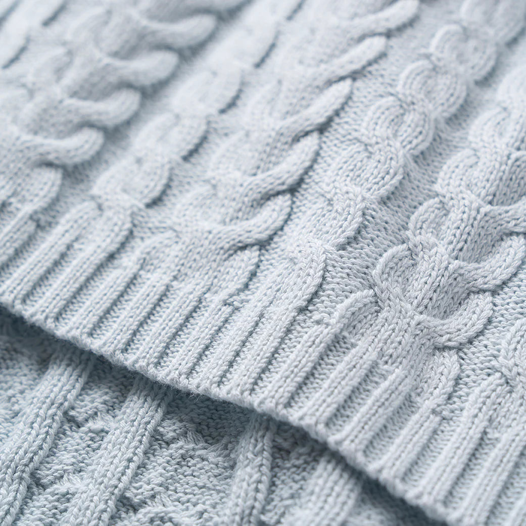 Luxe Cable Knit Baby Blanket