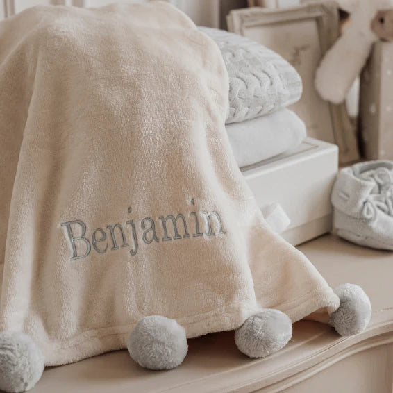 Pom Trim Blanket