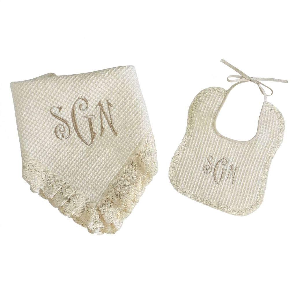 Receiving Blanket & Bib Set