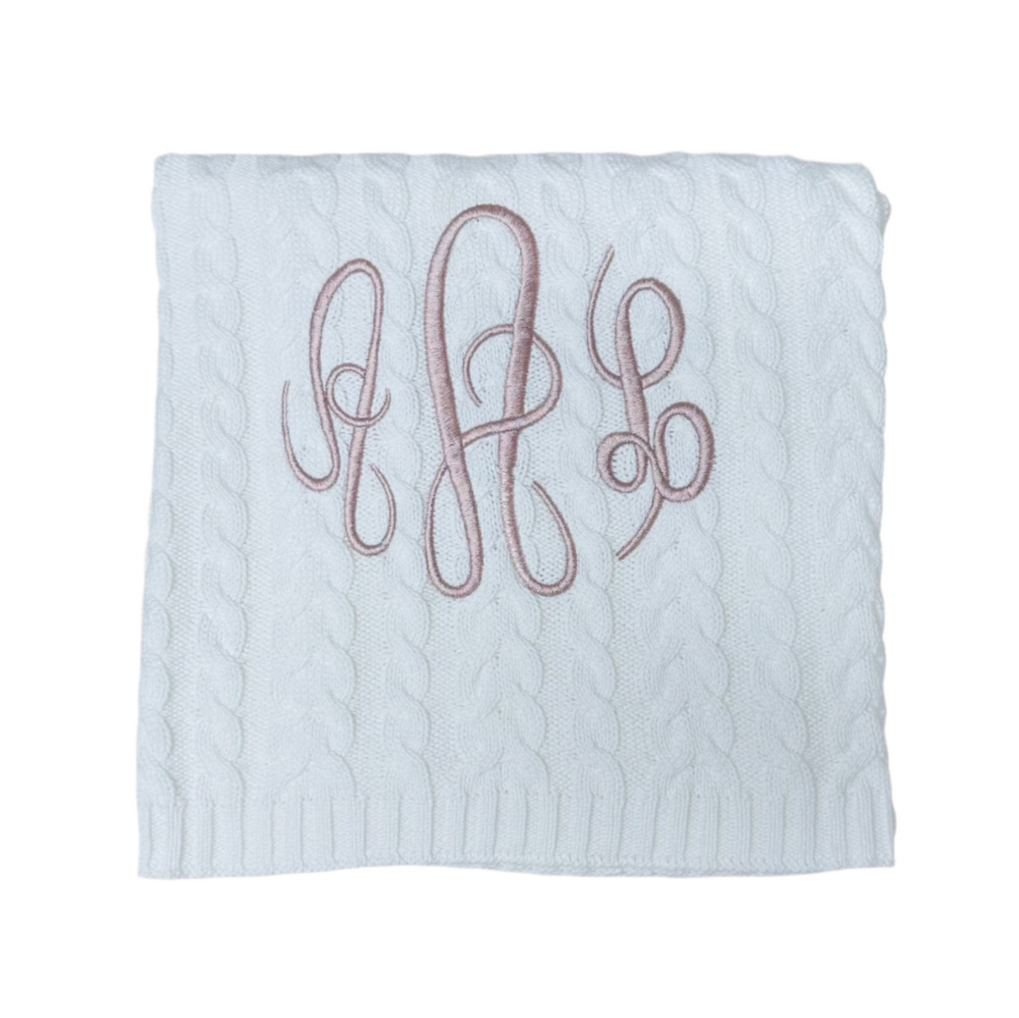 Luxe Cable Knit Baby Blanket