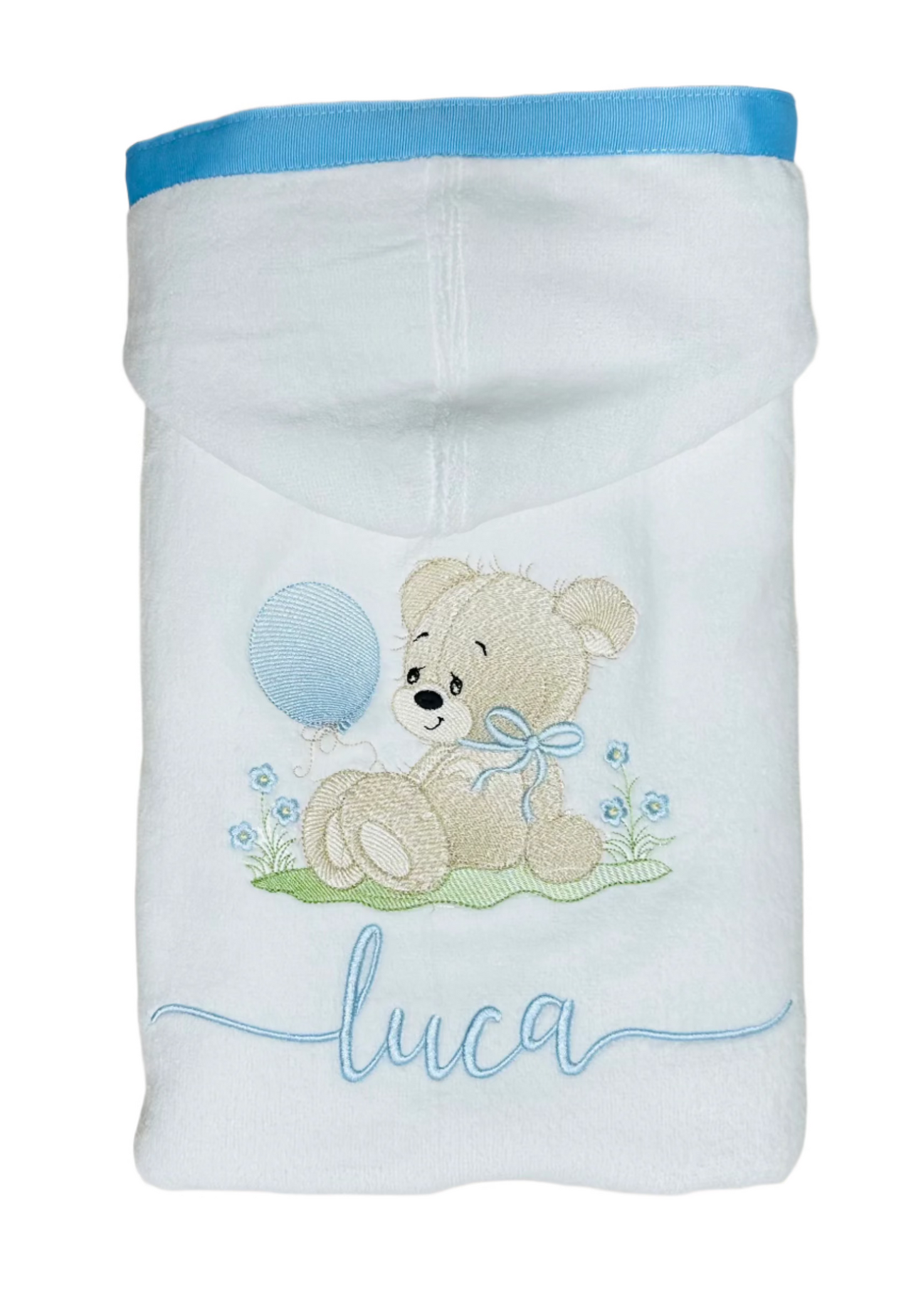 Oversized Baby Hooded Towel with Trim