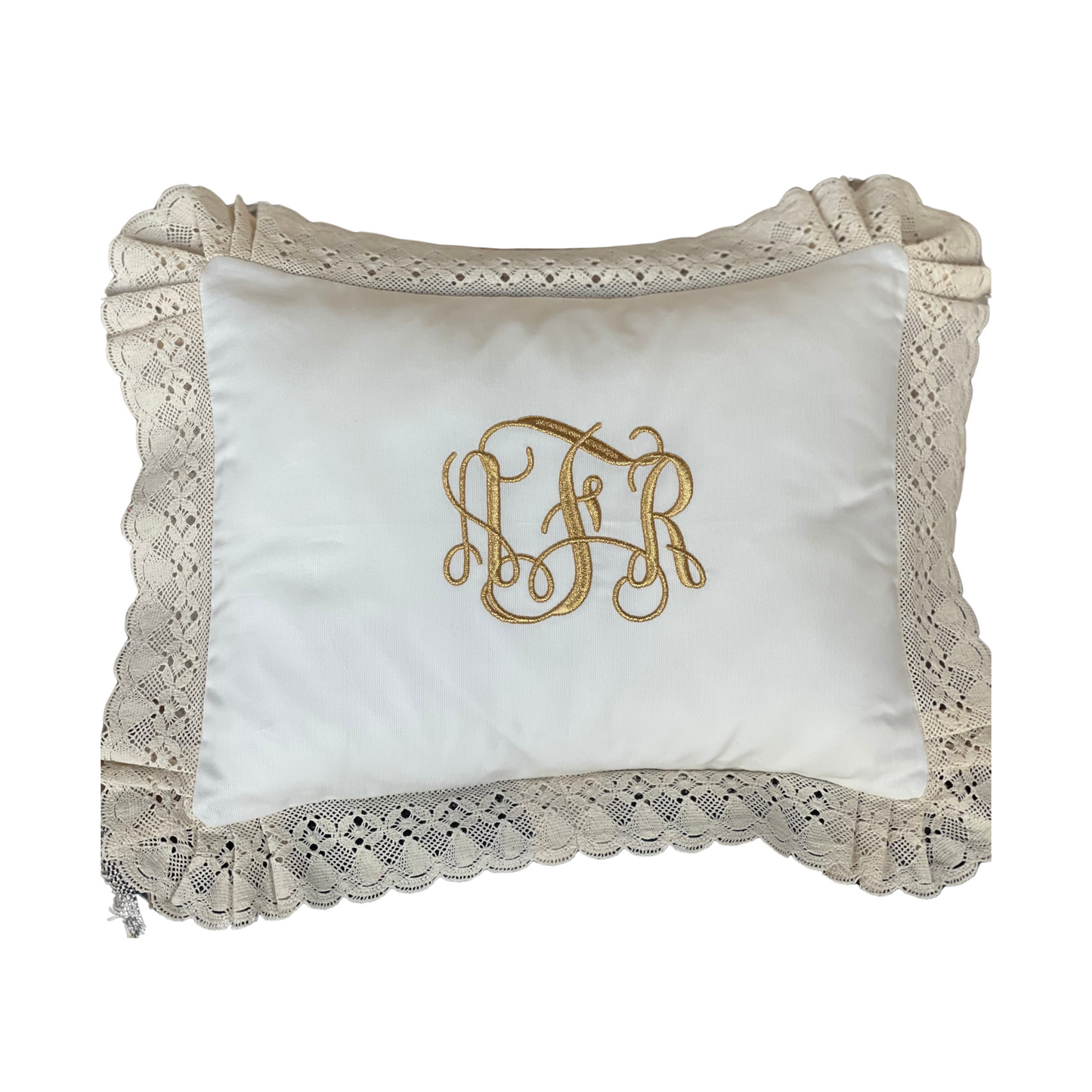 Lace Trim Baby Pillow