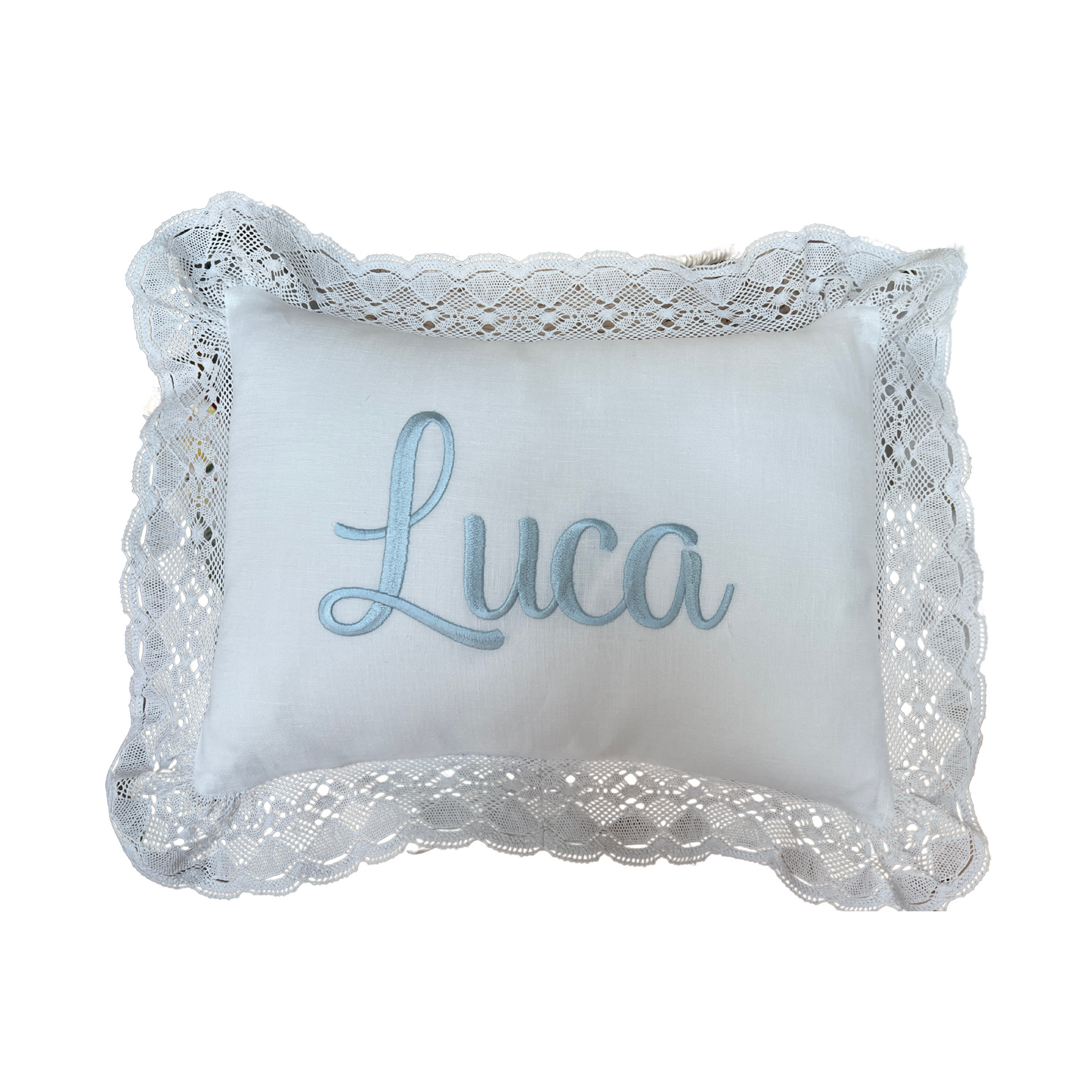 Lace Trim Baby Pillow