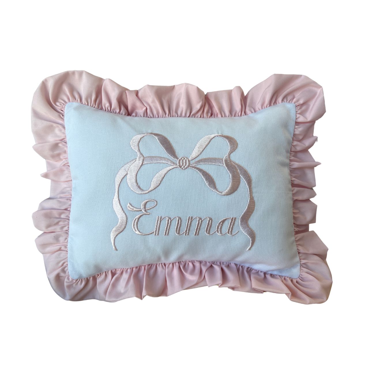 Ruffle Trim Baby Pillow