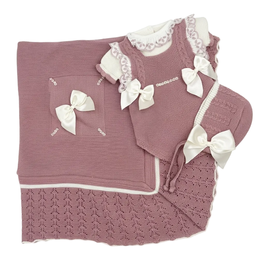 Spanish Onesie, Hat, & Blanket Set
