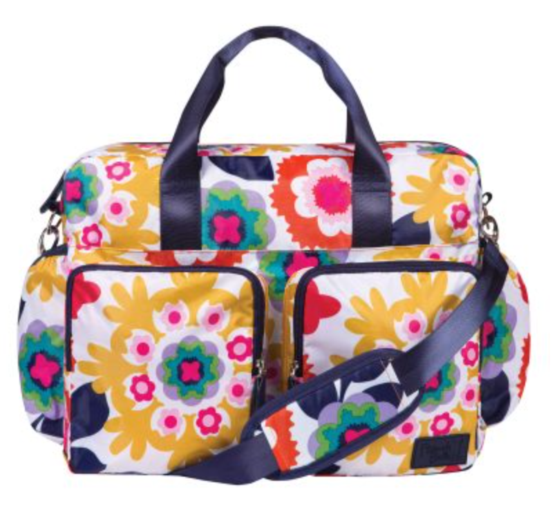 Floral Duffle Diaper Bag