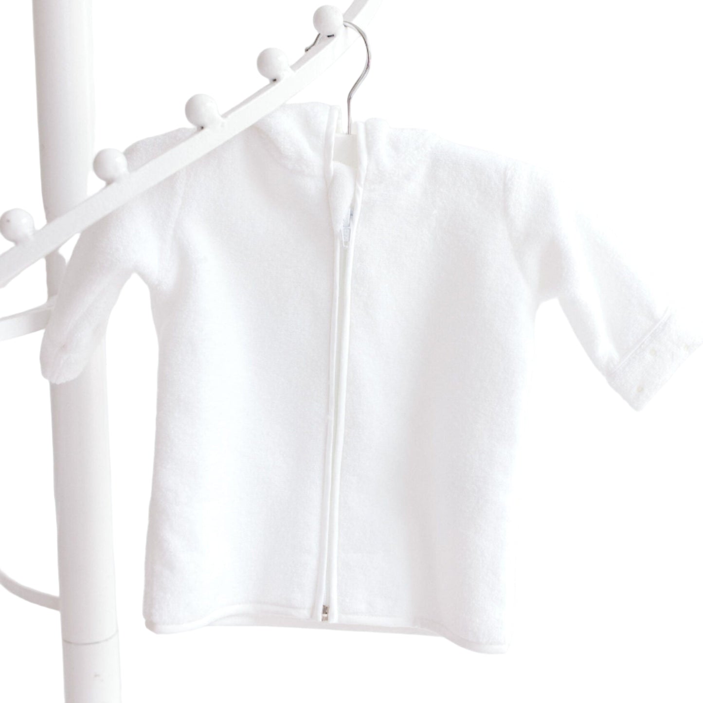 Baby Bathrobe Cream Dots