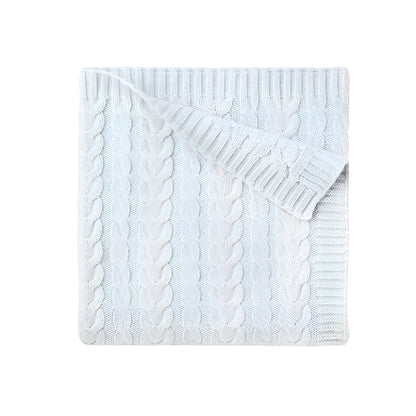 Luxe Cable Knit Baby Blanket