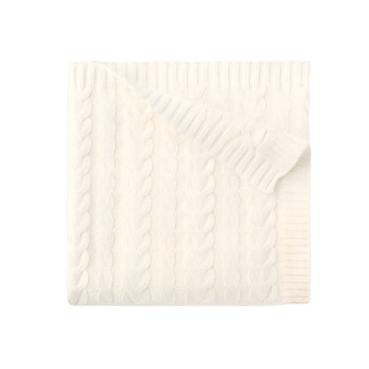 Luxe Cable Knit Baby Blanket