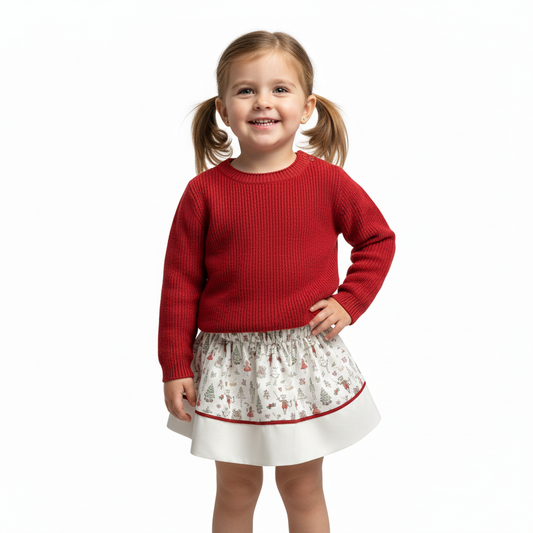 Nutcracker Christmas Skirt