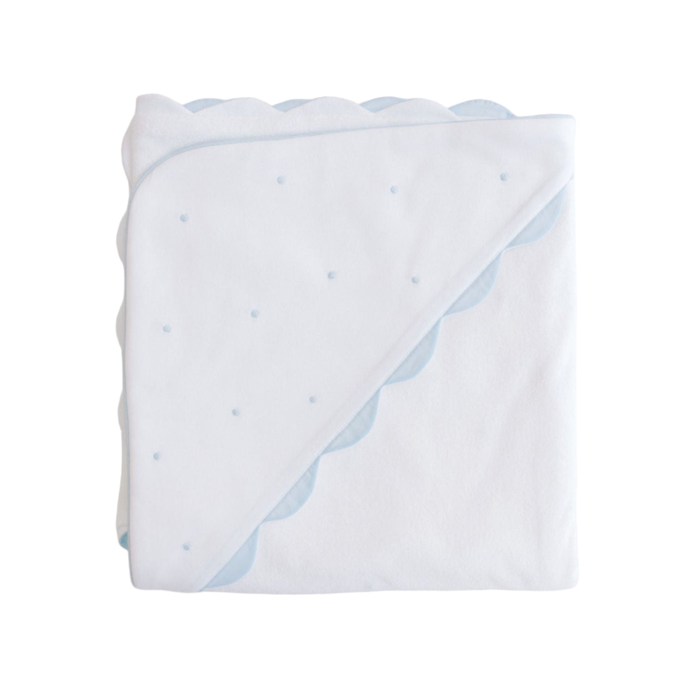 Hooded Towel Blue Dots