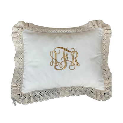 Lace Trim Baby Pillow
