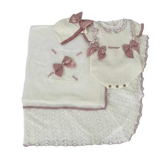 Spanish Onesie, Hat, & Blanket Set