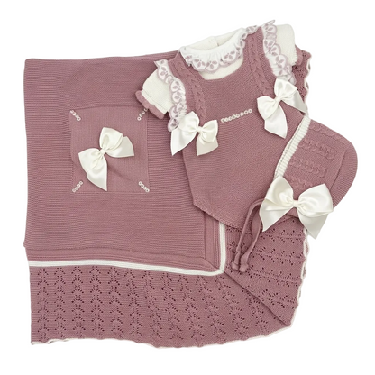 Spanish Onesie, Hat, & Blanket Set