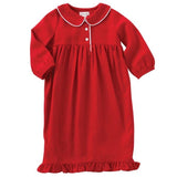 Red Monogram Me Collar Nightgown