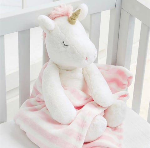 Unicorn Plush with Blanket